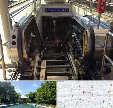 قطعات پله برقی در هشت بهشت اصفهان