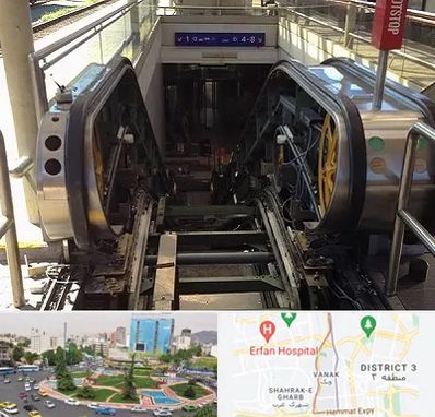 قطعات پله برقی در ونک 