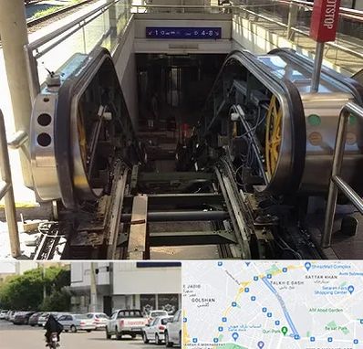 قطعات پله برقی در قدوسی شرقی شیراز