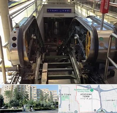 قطعات پله برقی در آپادانا