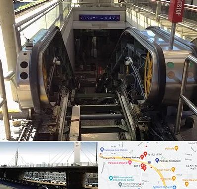 قطعات پله برقی در پارک وی