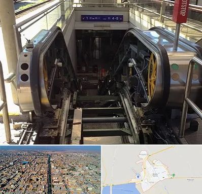 قطعات پله برقی در بندر ماهشهر