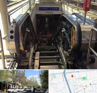 قطعات پله برقی در کوی فیروز تبریز