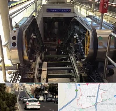 قطعات پله برقی در خطیب تبریز