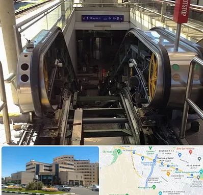 قطعات پله برقی در صیاد شیرازی مشهد