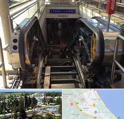 قطعات پله برقی در رودسر