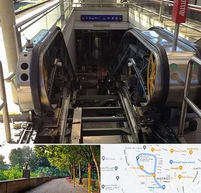 قطعات پله برقی در فلکه گاز رشت