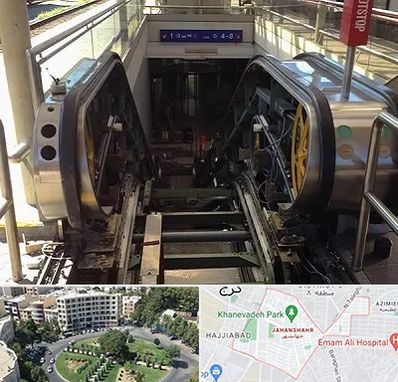 قطعات پله برقی در جهانشهر کرج