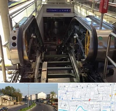 قطعات پله برقی در ضیابری رشت