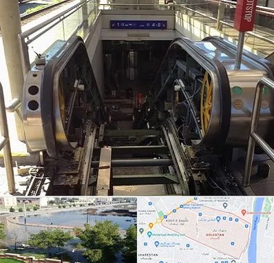 قطعات پله برقی در گلستان اهواز