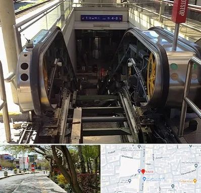 قطعات پله برقی در خیابان توحید اصفهان