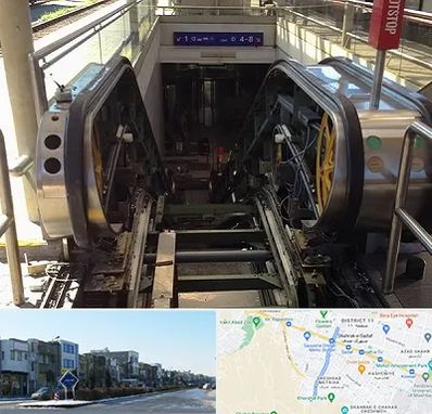 قطعات پله برقی در شریعتی مشهد