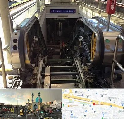 قطعات پله برقی در رسالت