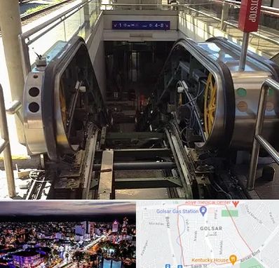 قطعات پله برقی در گلسار رشت