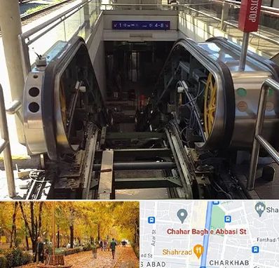 قطعات پله برقی در چهارباغ اصفهان