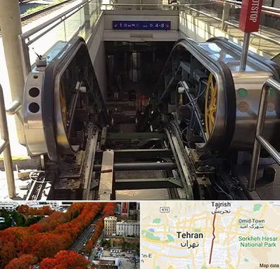 قطعات پله برقی در ولیعصر