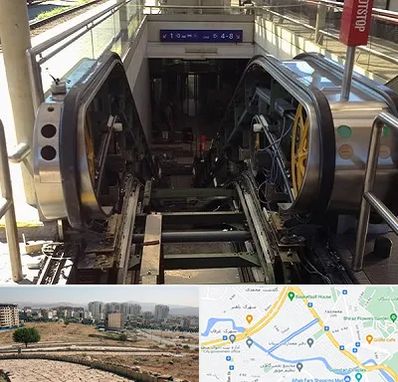 قطعات پله برقی در کوی وحدت شیراز