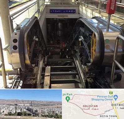 قطعات پله برقی در شهرک گلستان شیراز