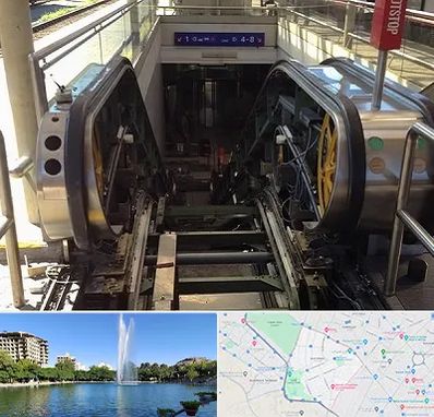 قطعات پله برقی در کوهسنگی مشهد