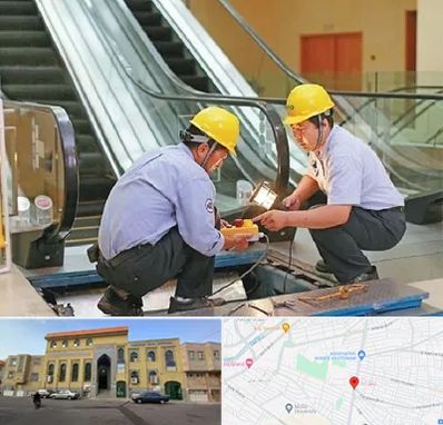 نصاب پله برقی در زنبیل آباد قم