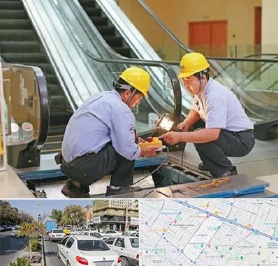 نصاب پله برقی در مفتح مشهد