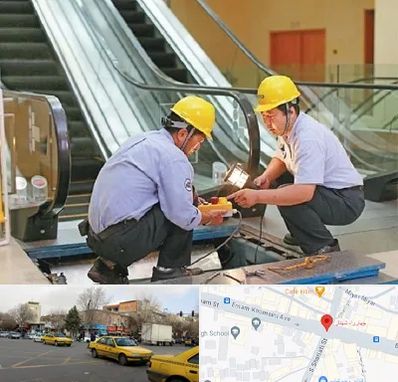 نصاب پله برقی در شهناز تبریز