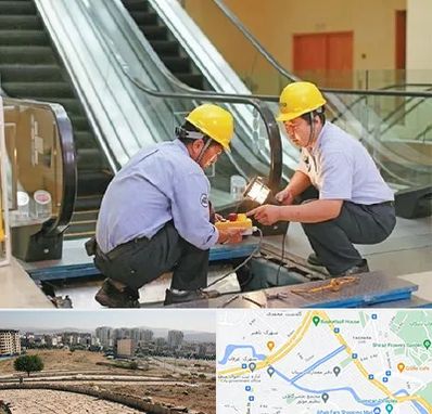 نصاب پله برقی در کوی وحدت شیراز