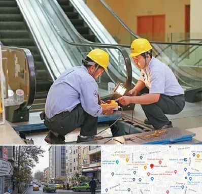 نصاب پله برقی در فاطمی