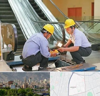نصاب پله برقی در جمشیدیه
