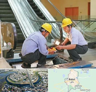 نصاب پله برقی در بابل