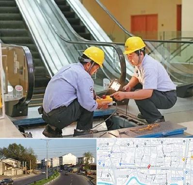 نصاب پله برقی در ضیابری رشت