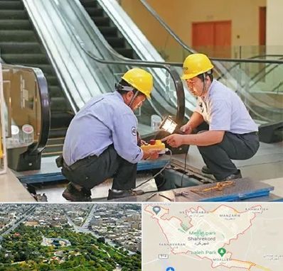 نصاب پله برقی در شهرکرد