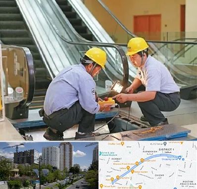 نصاب پله برقی در اندرزگو