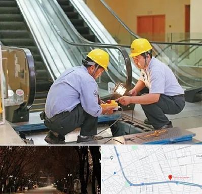 نصاب پله برقی در ابوریحان تبریز