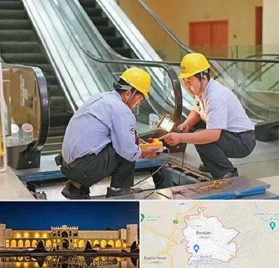 نصاب پله برقی در برازجان