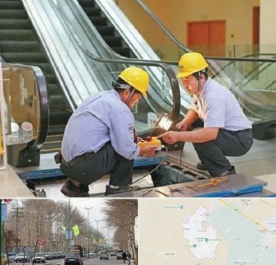 نصاب پله برقی در نظرآباد کرج