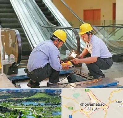 نصاب پله برقی در خرم آباد