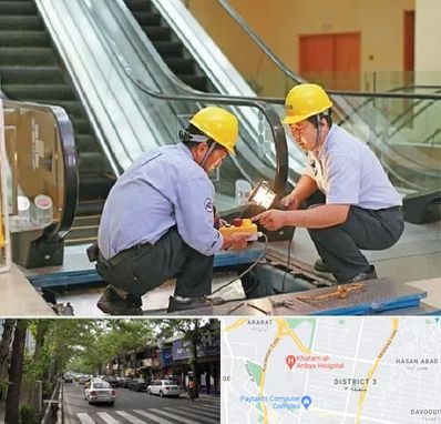 نصاب پله برقی در ظفر 