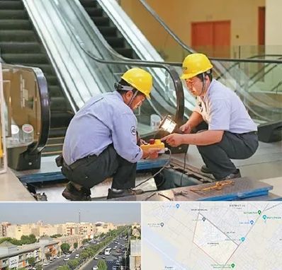 نصاب پله برقی در کیانمهر کرج