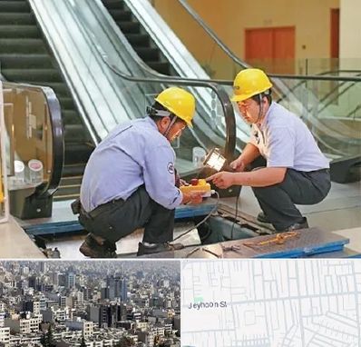 نصاب پله برقی در جیحون