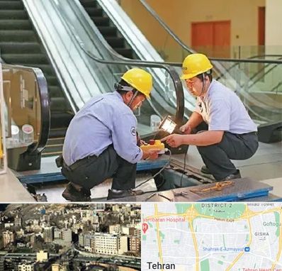 نصاب پله برقی در مرزداران 