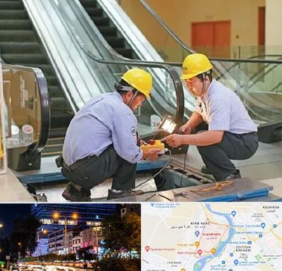 نصاب پله برقی در کیانپارس اهواز