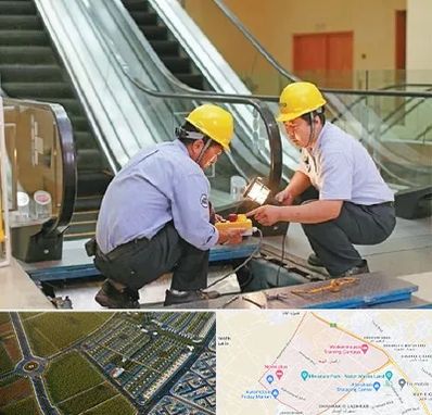 نصاب پله برقی در الهیه مشهد