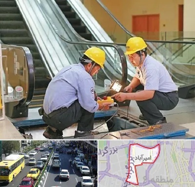 نصاب پله برقی در امیرآباد