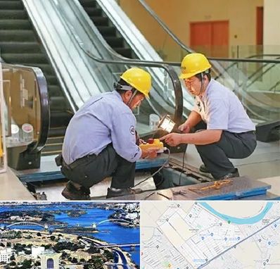 نصاب پله برقی در کوروش اهواز