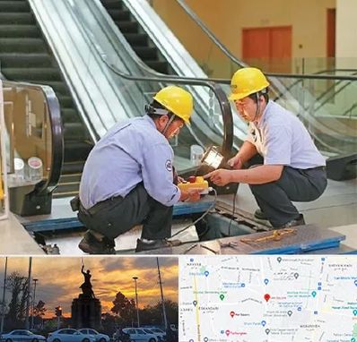 نصاب پله برقی در میدان حر