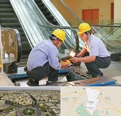 نصاب پله برقی در قزوین