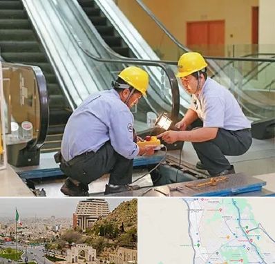 نصاب پله برقی در فرهنگ شهر شیراز