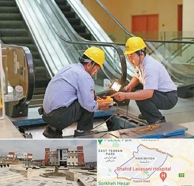 نصاب پله برقی در حکیمیه