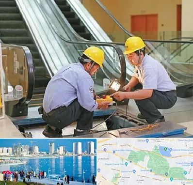 نصاب پله برقی در چیتگر 